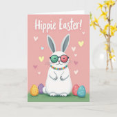 Droomkonijn kerstkaart kaart (Gele Bloem)