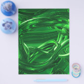 DROOMLAND GROENE ABSTRACTE BEHANG AFBEELDINGEN RAN FLYER (Enkel)