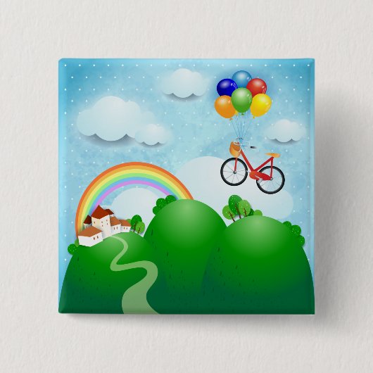 droomland vierkante button 5,1 cm (Voorkant)