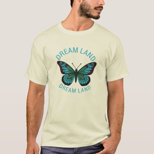 Droomland Vlinder Grafische T-Shirt (Voorkant)