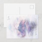 Droomlandschap berg met Wanderlust Briefkaart (Voorkant / Achterkant)