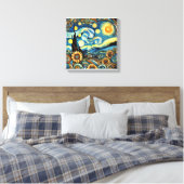 Droomlandschap Canvas Wandkunst van Van Gogh Afdruk (Insitu (Slaapkamer))