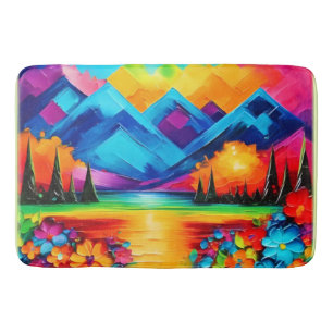 Droomlandschap Horizon Schilderij Badmat