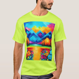 Droomlandschap Horizon Schilderij T-shirt