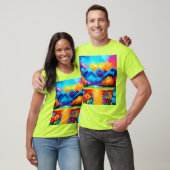 Droomlandschap Horizon Schilderij T-shirt (Unisex)