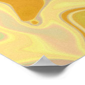Droomlandschap in goud abstract poster (Hoek)