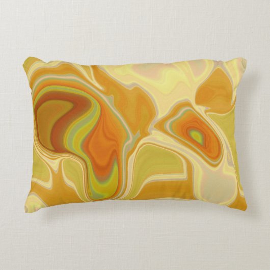 Droomlandschap in goud accent kussen (Voorkant)