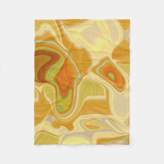 Droomlandschap in goud fleece deken (Voorkant)