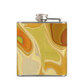 Droomlandschap in Goud Heupfles (Achterkant)