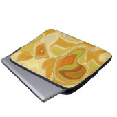 Droomlandschap in Goud Laptop Sleeve (Voorkant onderkant)