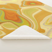 Droomlandschap in goud sherpa deken (3/4)