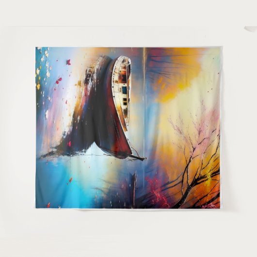 Droomlandschap Kunst Wandkleed (Voorkant (horizontaal))