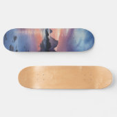 Droomlandschap Kust Zonsondergang Deck Persoonlijk Skateboard (Horizontaal)
