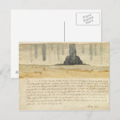 Droomlandschap met tekst, 1526 briefkaart (Voorkant / Achterkant)
