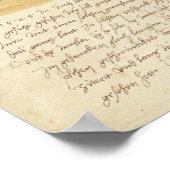 Droomlandschap met tekst, 1526 poster (Hoek)