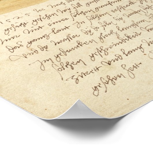 Droomlandschap met tekst, 1526 poster (Hoek)