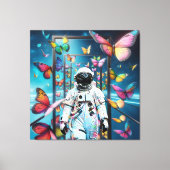Droomlandschap van astronaut canvas afdruk (Voorkant)