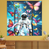 Droomlandschap van astronaut canvas afdruk (Insitu (Woonkamer))