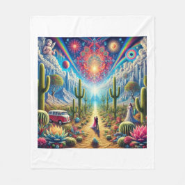 Droomlandschap van de woestijn: Oasis of Infinite  Fleece Deken
