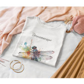 Droomlandschap van libellen, op maat Tri-Blend shirt