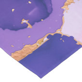 droomlavendealcoholinkt en goud korte tafelloper (Hoek)