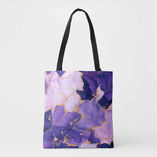 droomlavendealcoholinkt en goud tote bag (Voorkant)