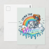 Droomleven - Skelet Briefkaart (Voorkant / Achterkant)