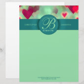 Droomliefde hij(Kunsten) Briefhoofd met Monogram (Voorkant / Achterkant)