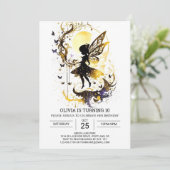 Droomlike Fairy Garden Verjaardag Elegance Kaart (Staand voorkant)