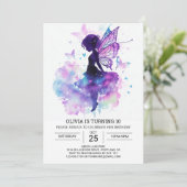 Droomlike Fairy Garden Verjaardag Elegance Kaart (Staand voorkant)