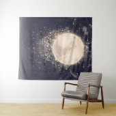 Droommaan Magische Kosmische Sprankels Wandkleed (In Situ (horizontaal))