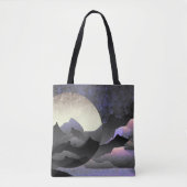 Droommaane en Bergen Abstracte Kunst Tote Bag (Voorkant)