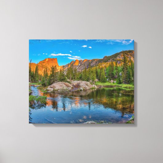 Droommeerlandschap Canvas Afdruk (Voorkant)