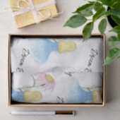 Droommeisje met gigantische bloem "Dream Big" Tissuepapier (Geschenk)