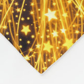 Droommeisje omringd door stralende heldere sterren fleece deken (Hoek)