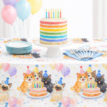 Droommeisjes Kat Verjaardagsfeest Tafelkleed