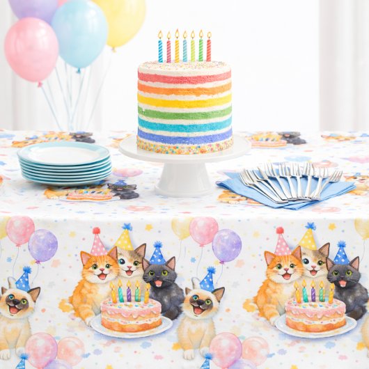 Droommeisjes Kat Verjaardagsfeest Tafelkleed
