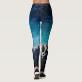 Droommelkwegberg boven de wolken leggings (Achterkant)