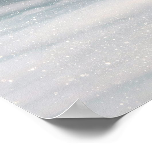 Droommelkwegberg boven de wolken poster (Hoek)