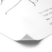 Droomminimalistische script Deze kaars brandt Poster (Hoek)
