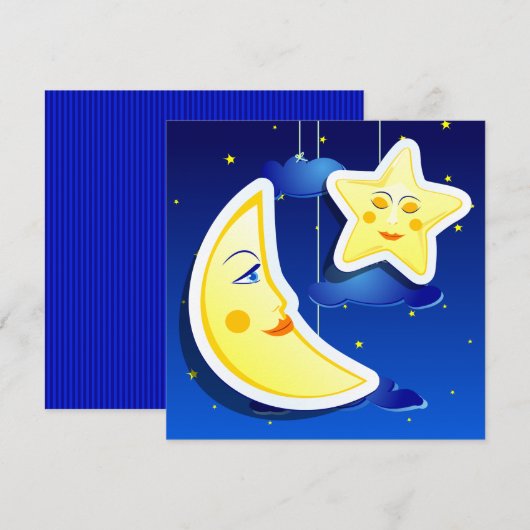 Droomnacht, uitnodiging (Voorkant / Achterkant)