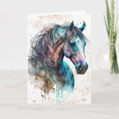 Droompaard | Watercolorontwerp | Wenskaart Kaart (Voorkant)