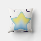 Droompastel Ster en Maan Babykamer Kussen (Achterkant)