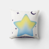 Droompastel Ster en Maan Babykamer Kussen (Voorkant)