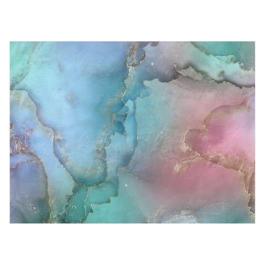 Droompastels - alcoholinkt en goud tafelkleed (Voorkant (Horizontaal))