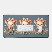 Droompje in Pastel Overalls Blauw Bureaumat (Keyboard & Muis)