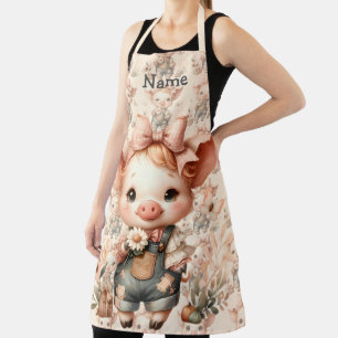 Droompje in pastelkleuren overall perzik schort