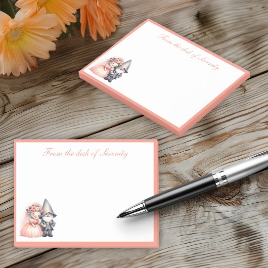 Droompje Kabouter Liefde Bruid Bruidegom Oranje Tr Post-it® Notes