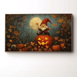Droompje Kabouter op een Jack O' Lantern Poster