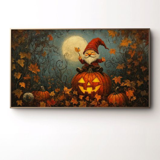 Droompje Kabouter op een Jack O' Lantern Poster